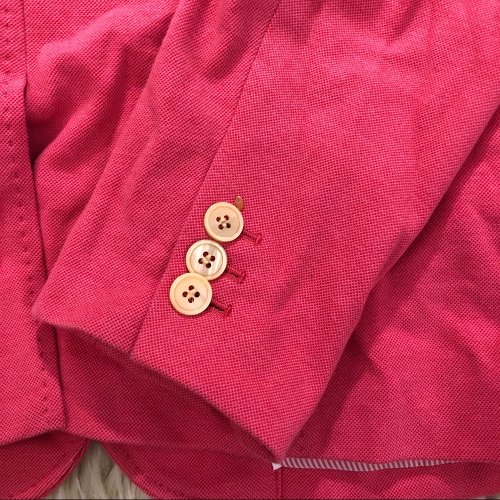 Talbots pink two button modern blazer - Picture 4 of 6